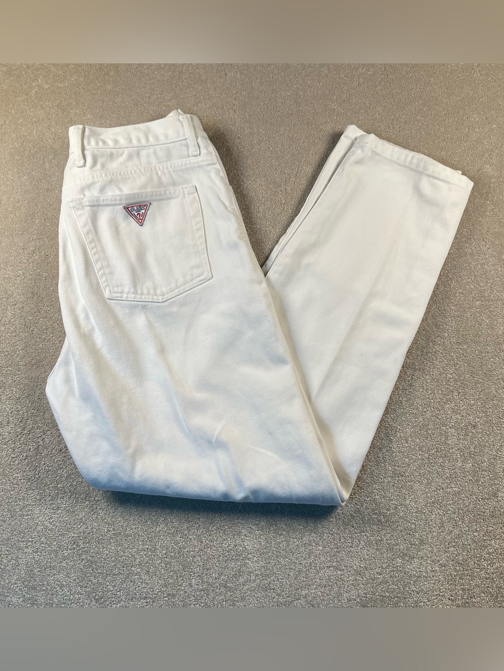 Vintage Guess Jeans White 100% Cotton Women's 31